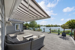 Awning over composite deck- click for photo gallery